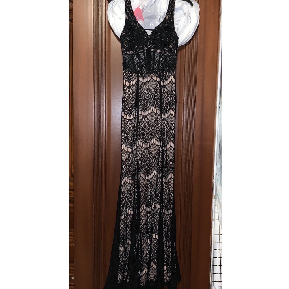 Long Black Lace Dress